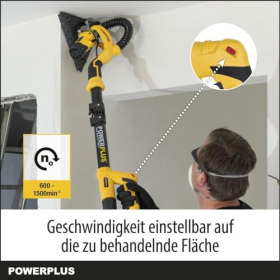 PowerPlus POWX0477 Sander for walls and ceilings, 710 W, combi