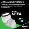 Ribimex Ceneplus 950 W electric ash vacuum cleaner with HEPA filter and blower function