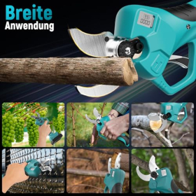 Professionelle Akku-Schere OHYES mit LCD, ergonomischem Griff und doppeltem Schutz