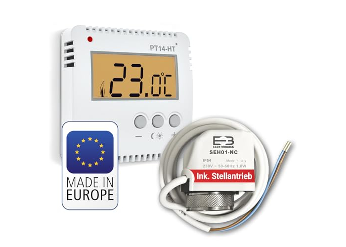 Комнатный термостат PE14-HT-SEH ELEKTROBOCK с приводом и ЖК-дисплеем Комнатный термостат PE14-HT-SEH ELEKTROBOCK с приводом и ЖК-дисплеем