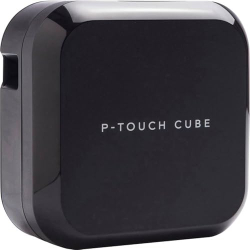 Brother P-Touch Cube Plus label printer for TZe label tapes with USB and Bluetooth, black