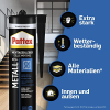 Pattex Montage Metall, stronger assembly adhesive for metal, non-ferrous metal, and mirrors, construction adhesive for all materials*, elastic metal adhesive for indoor and outdoor use**, 1x325g