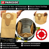 Parkside Staubsaugerbeutel Original 10er Set, passend für Nass Trockensauger PNTS Serie