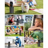 Camping Ventilator mit 9L Wassertank & 20000mAh Akku, LED & Nebel