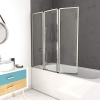MARWELL Premium 3-panel folding door made of tempered safety glass