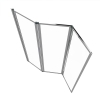 MARWELL Premium 3-panel folding door made of tempered safety glass