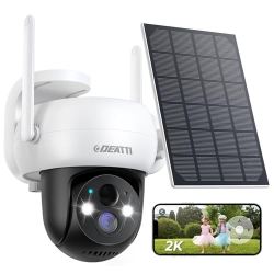 DEATTI 2K Outdoor Solar Surveillance Camera