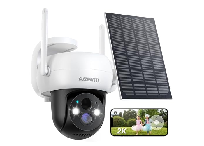 DEATTI 2K Outdoor Solar Surveillance Camera DEATTI 2K Outdoor Solar Surveillance Camera