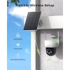 DEATTI 2K Outdoor Solar Surveillance Camera