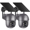 ANRAN 2K Outdoor Kamera – WLAN, 360° Schwenk, Solar, PIR, Flutlicht