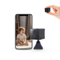 AOBOCAM Mini Camera, 4K HD WiFi Surveillance Camera, Real-time Data Transmission, Night Vision, Cloud Storage (XS)