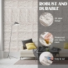 3D wall panels, stone look, 45x25 cm, 2 cm thick - White, interior/exterior cladding