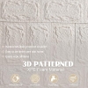 3D wall panels, stone look, 45x25 cm, 2 cm thick - White, interior/exterior cladding