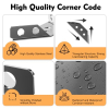 12 stainless steel triangular angle brackets for furniture, sturdy corner mounts with screws