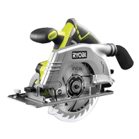 RYOBI ONE+ 18V – Ручна дискова пилка Ø165 мм, глибина різання до 52 мм, дерево