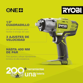 Ryobi 18V ONE+ Cordless Impact Wrench 400 Nm with 3 torque settings