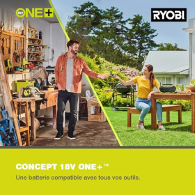 Ryobi - 18 V One+ multi-tool without battery and charger, 10,000 - 20,000 rpm, head, 5 positions - R18MT-0