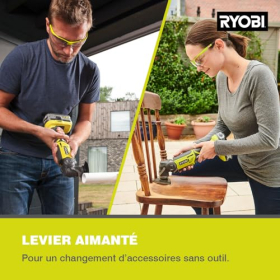 Ryobi - 18 V One+ multi-tool without battery and charger, 10,000 - 20,000 rpm, head, 5 positions - R18MT-0