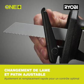 RYOBI 18V ONE+ Cordless Reciprocating Saw R18RS-0 – 28 mm Stroke, Tool-Free Blade Attachment