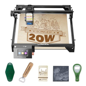 Máquina de grabado láser RAY5, 5 W de potencia, pantalla táctil, control mediante aplicación sin conexión, 400 x 400 mm