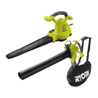 RYOBI Laubbläser mit Saug- und Häckselfunktion, Komfort-Tragesystem