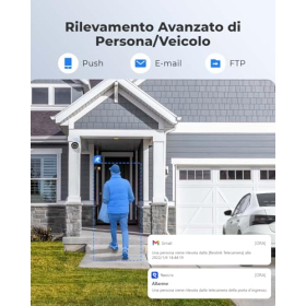Вулична камера Reolink 5MP PoE, виявлення осіб/транспортних засобів, нічне бачення, слот для SD-карти