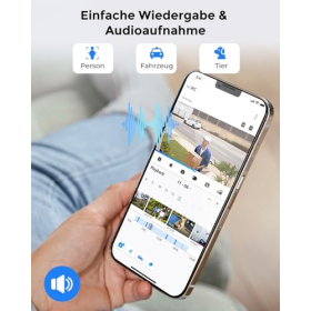 Зовнішня камера Reolink 5MP WiFi, виявлення AI, нічне бачення, IP67, RLC-510WA