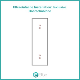 Elbe Faucet Duschpanel – 3 Funktionen, Edelstahl 304, Regen- & Handbrause, Silber
