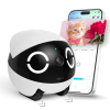 Robot Enabot EBO ROLA Mini Family con cámara móvil 2K para interiores, control mediante aplicación y audio bidireccional.