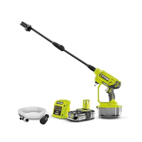 Аккумуляторная мойка высокого давления RYOBI 18V ONE+ RY18PW22A-125, 22 бар, аккумулятор 2,5 Ач, компактная