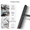 Vinabo Shower Squeegee, Window Cleaner for Shower, Tiles, Mirrors (21 cm, Black)