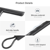 Vinabo Shower Squeegee, Window Cleaner for Shower, Tiles, Mirrors (21 cm, Black)