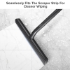 Vinabo Shower Squeegee, Window Cleaner for Shower, Tiles, Mirrors (21 cm, Black)