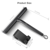 Vinabo Shower Squeegee, Window Cleaner for Shower, Tiles, Mirrors (21 cm, Black)