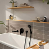 Змішувач для ванни прихованого монтажу hansgrohe Rebris E, чорний