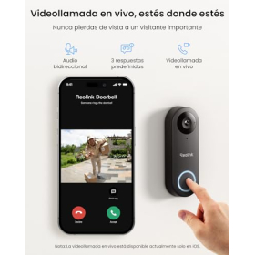 Видеодомофон Reolink 5MP PoE со встроенной камерой, широкоугольным объективом 180° и двусторонней аудиосвязью   