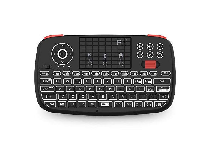 Rii Mini i4 Wireless+Bluetooth Tastatur mit Touchpad & Beleuchtung Rii Mini i4 Wireless+Bluetooth Tastatur mit Touchpad & Beleuchtung