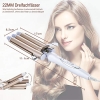 TOP4EVER 3-Fässer Lockenstab, einstellbare Temperatur, 22 mm