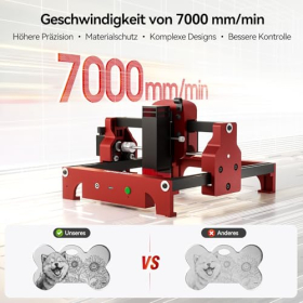 Woxcker S1 Mini Laser Engraving Machine, Portable for Wood, Paper, Leather