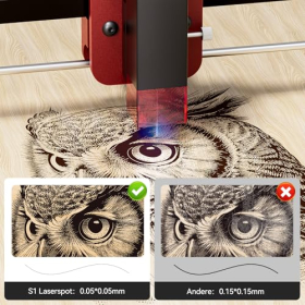 Woxcker S1 Mini Laser Engraving Machine, Portable for Wood, Paper, Leather