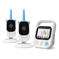 KAWA Babyphone mit Kamera, HD 2K, 2.8", Nachtsicht, Zoom 4X