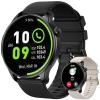 Smartwatch Men Women Fitness Watch Wristwatch: Fitness Tracker with Phone Function Call Waterproof Smart Watch with Heart Rate Sleep Monitor Pedometer Watches Sports Watch for Android iOS Black 55