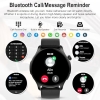 Smartwatch Men Women Fitness Watch Wristwatch: Fitness Tracker with Phone Function Call Waterproof Smart Watch with Heart Rate Sleep Monitor Pedometer Watches Sports Watch for Android iOS Black 55