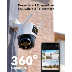 Imou 4K Wi-Fi камера 360° PTZ з кольоровим нічним баченням та детекцією руху