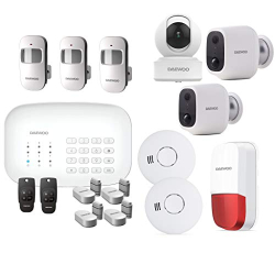 Daewoo Protection+ alarm system, WiFi/GSM, with siren and 3 cameras
