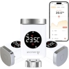 Termostato de radiador WiFi SALCAR TRV801W (paquete de 3) compatible con Alexa