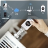 Termostato de radiador WiFi SALCAR TRV801W (paquete de 3) compatible con Alexa