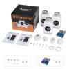 Termostato de radiador WiFi SALCAR TRV801W (paquete de 3) compatible con Alexa