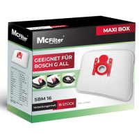 McFilter Staubsaugerbeutel I 16 Bosch kompatibel, mit Hygienedichtung und Filter