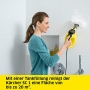 Dampfreiniger Kärcher SC 1 – Kompakte Dampfleistung, Druck 3 bar, Aufheizzeit 3 ​​Minuten, Leistung 1200 W.